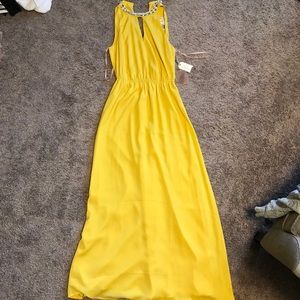 Forever 21 yellow maxi dress